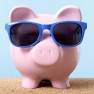 Piggy Bank on beach vacation