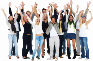 cheering-people